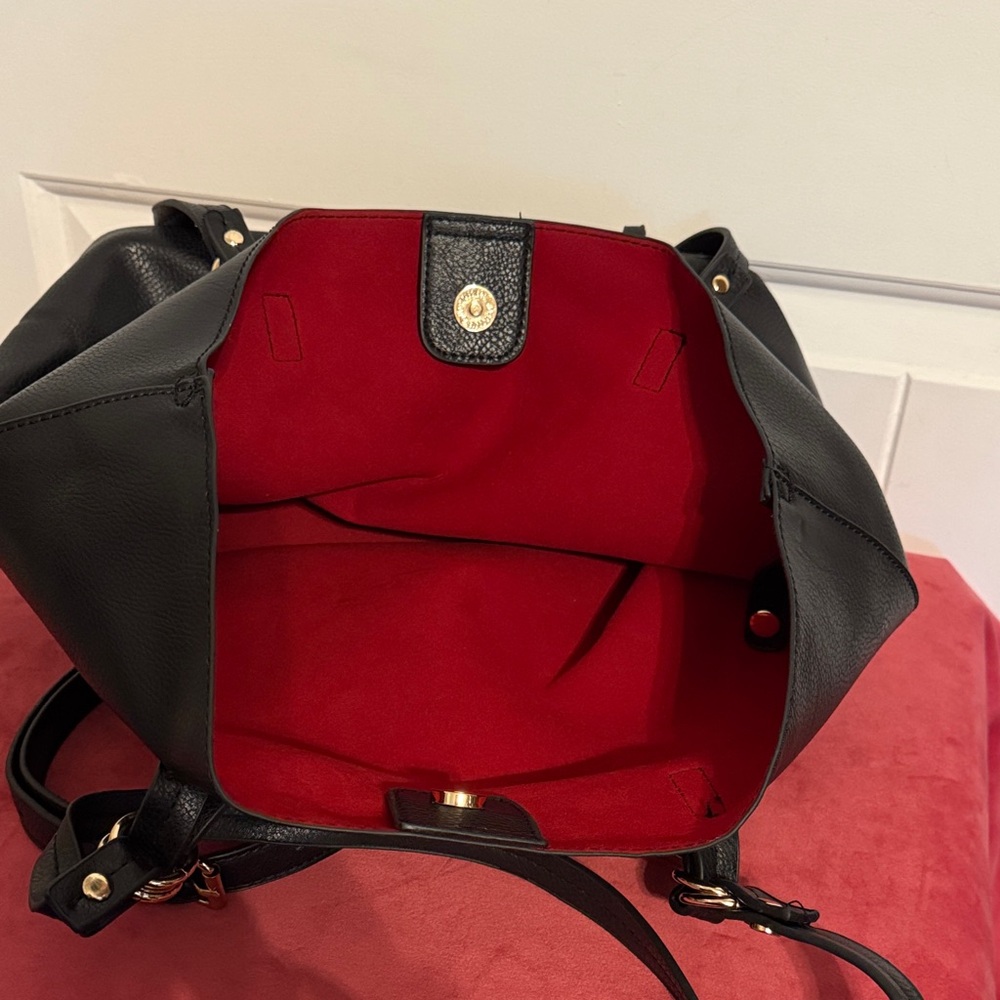 Black Leather Tote Bag - Picture 10 of 14